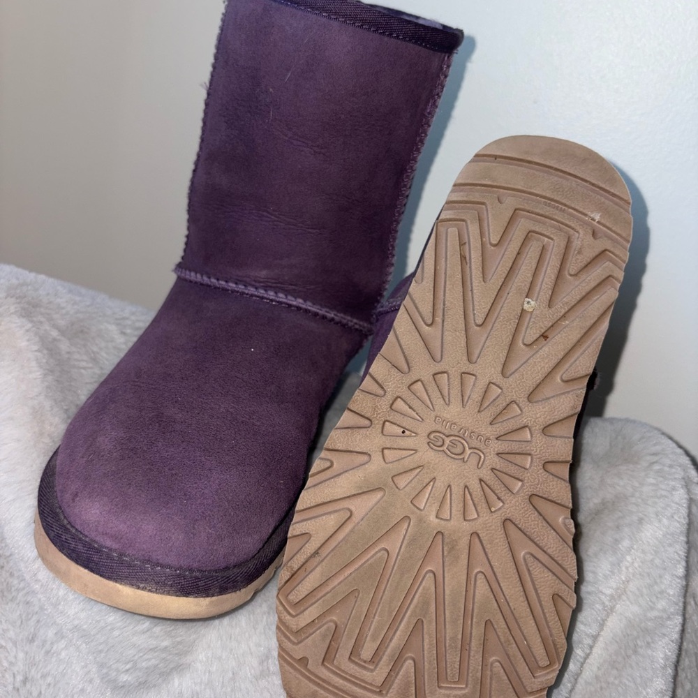 UGG Plum Suede Boots